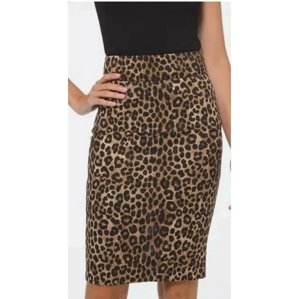 Michael Michael Kors Cheetah Print Pencil Skirt Tan & Black Size 4